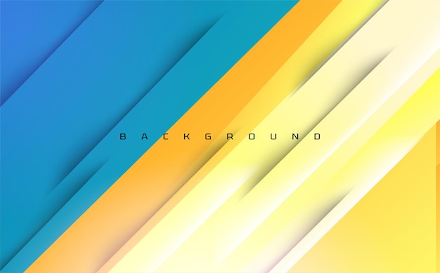 abstract blauwe oranje gele lijn futuristisch vector achtergrondontwerp