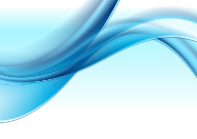 Abstract blauwe zachte elegante iriserende golven achtergrond Modern golvend vectorontwerp