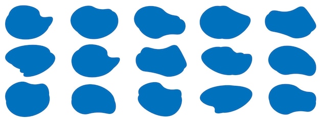 Abstract blob vector Blob vector illustratie Random blob ontwerp