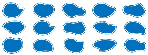 Abstract blob vector Blob vector illustratie Random blob ontwerp