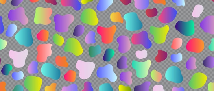 Vector 추상 blob 벡터 반복 패턴 디자인 추상 blob 배경 임의 그라데이션 얼룩 벡터 일러스트 레이 션