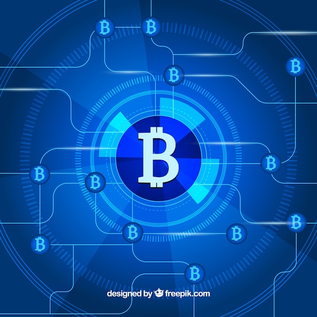 抽象的なブロックチェーン背景