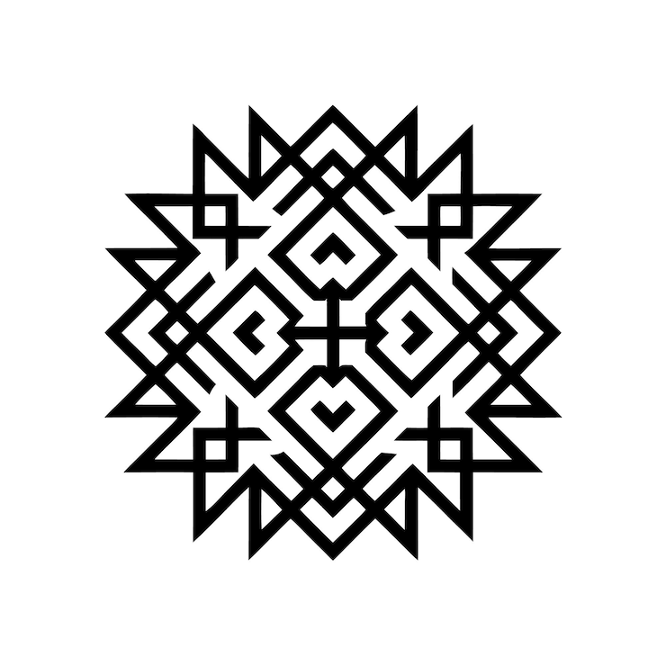 Vector abstract bloemenpatroon illustratie achtergrond sjabloon banner textiel textuur elegante tatoeage