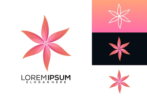 Abstract bloemlogo