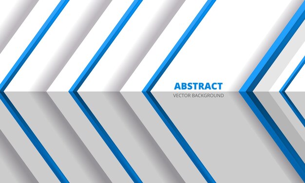 Abstract blue arrows direction on white futuristic modern design d background with angle