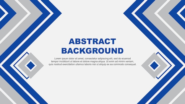 Abstract Blue Background Design Template Banner Wallpaper Vector Illustration Blue Design