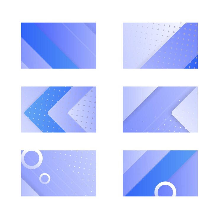 Vector abstract blue background designs with geometric shapes