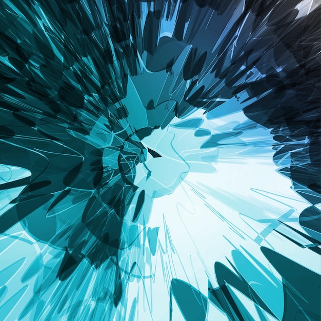 abstract blue background futuristic shape illustration