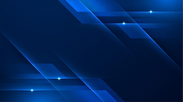 Abstract blue background poster with dynamic technology network Vector illustration