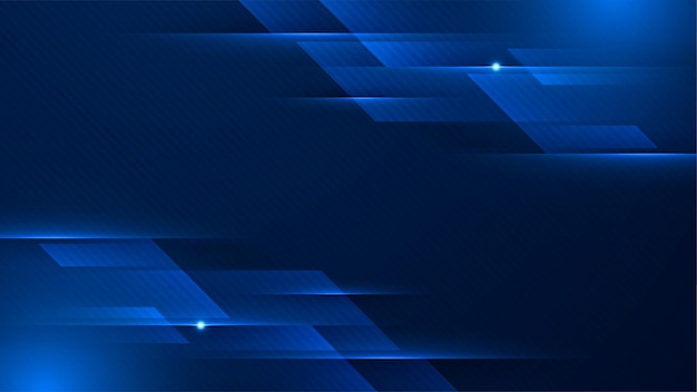 Abstract blue background poster with dynamic technology network Vector illustration