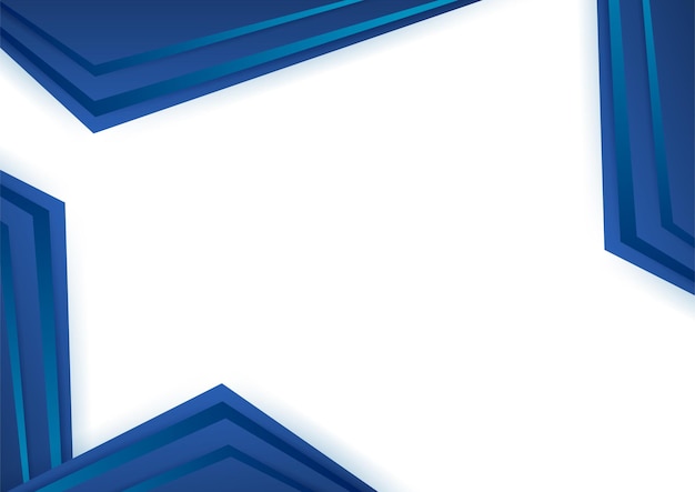 Poster astratto sfondo blu con bordo cornice triangolo dinamico. sfondo di presentazione aziendale blu e bianco con il concetto di rete di tecnologia moderna. illustrazione vettoriale.