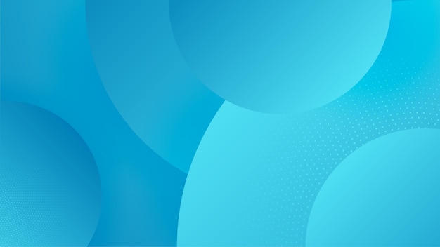 Abstract blue background with circles