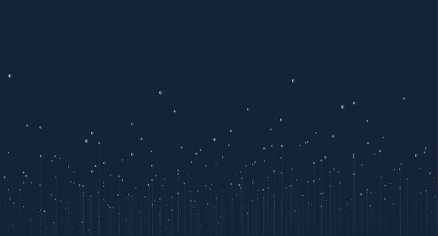 abstract blue background with connected lines and dots