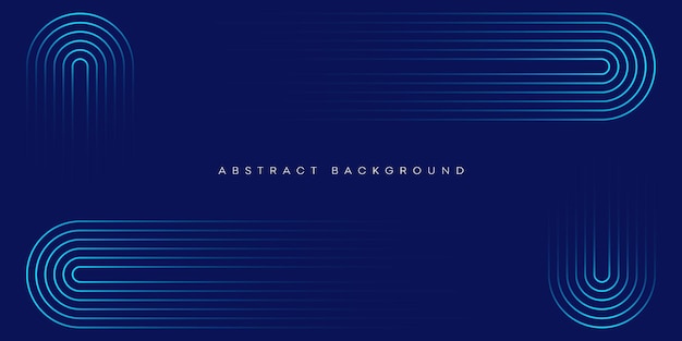 Abstract blue background with horizontal lines Vector illustration