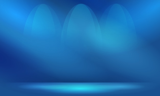 Vector abstract blue background with lighting and copy space