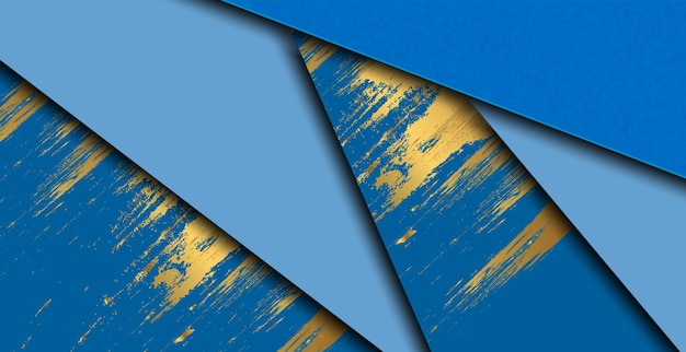 Vettore sfondo blu astratto con stile geometrico moderno