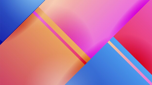 ピンクとオレンジ イエローのベクトル図のネオン グラデーションと抽象的な青い背景