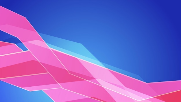 Vector abstract blue background with pink orange yellow neon gradient vector illustration