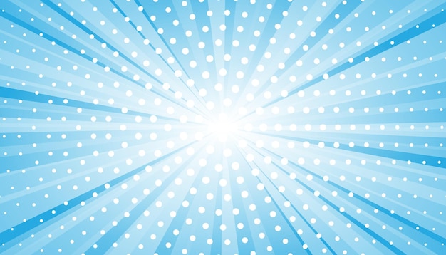 Vector abstract blue background with sun ray. summer vector illustration for design