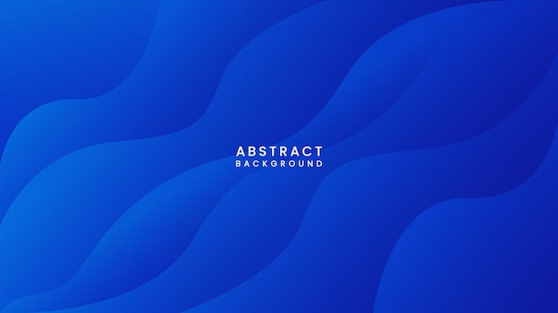 Abstract blue background with waves design template