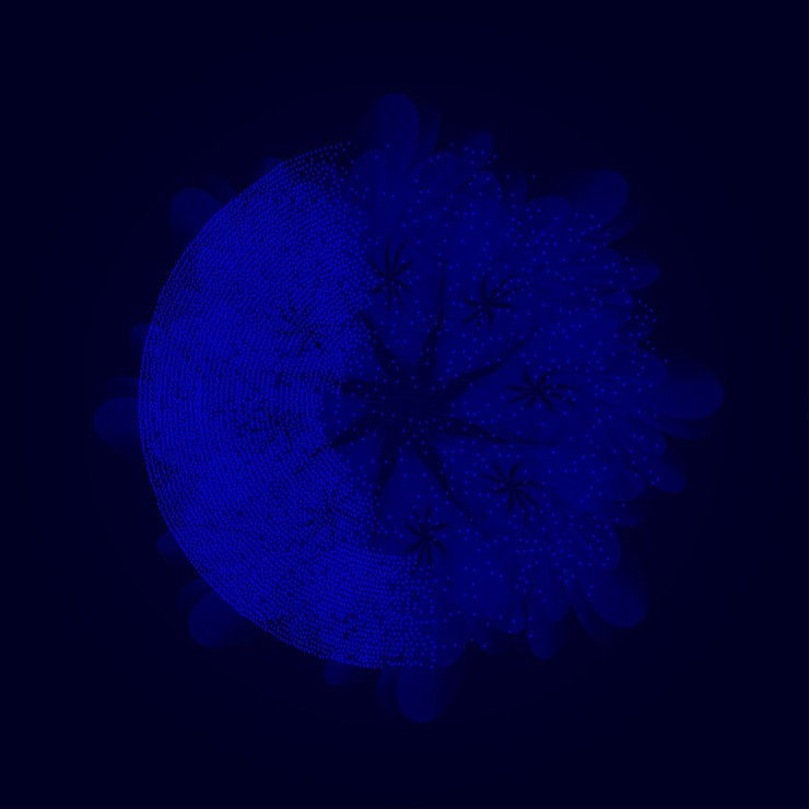 Vector abstract blue background