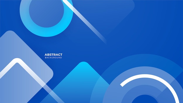 Abstract blue banner geometric shapes vector technology background for design brochure website flyer Geometric blue banner geometric shapes wallpaper for poster presentation landing page