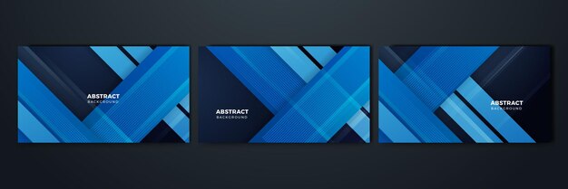 Vector abstract blue and black background