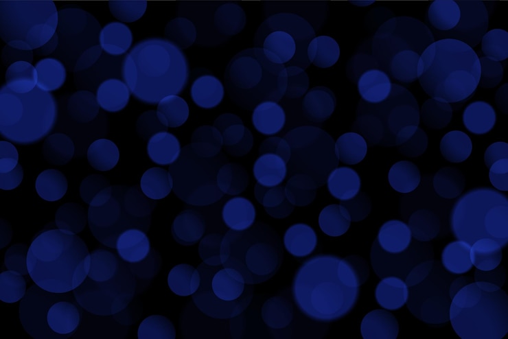 Vector abstract blue bokeh background