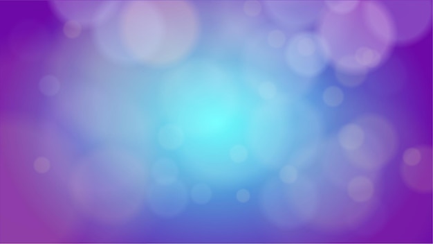 Vector abstract blue bokeh light background