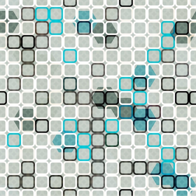 Vector abstract blue cells seamless