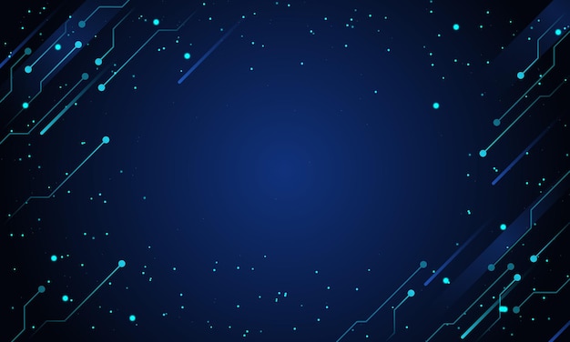 Abstract blue circuit digital background. Vector illustration. Best design cyber poster, banner.