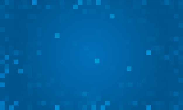 Abstract blue color random pixel background vector design