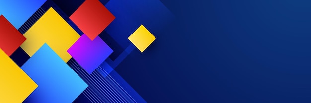 抽象的な青いカラフルなバナーの背景 ダイナミックなウェーブ ライン効果を持つ色グラデーションの抽象的な背景 ベクトル抽象的なグラフィック デザイン バナー パターン背景 web テンプレート