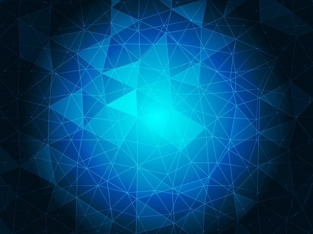 Abstract blue crystal vector background