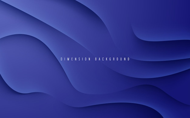 Abstract blue dynamic wavy shadow and light modern design geometric futuristic vector background illustration