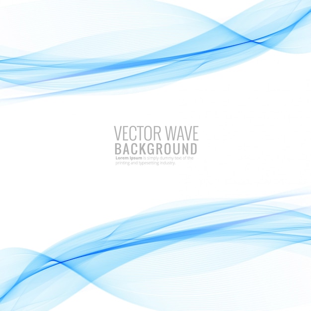 Abstract blue elegant wave background