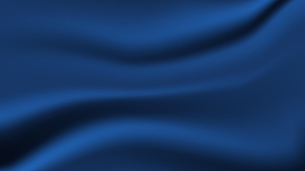 abstract blue fabric background. soft and smooth creased silk cloth as wave for graphic design