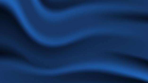 abstract blue fabric background. soft and smooth creased silk cloth as wave for graphic design