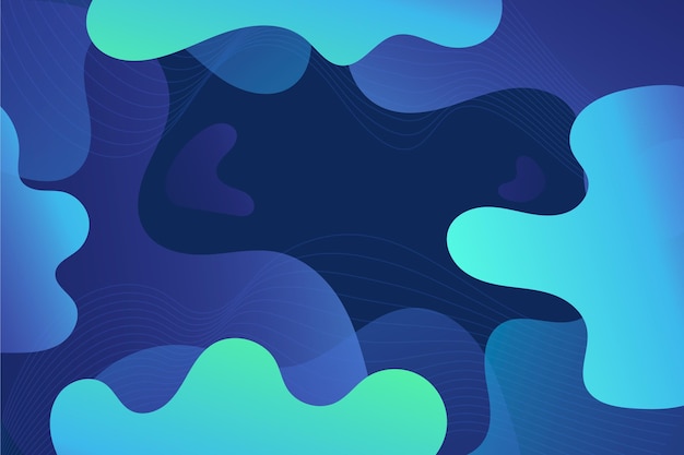 Abstract blue flow shapes background