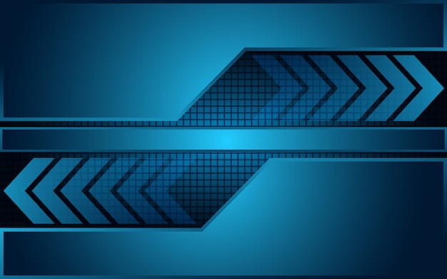 Vector abstract blue futuristic arrow background