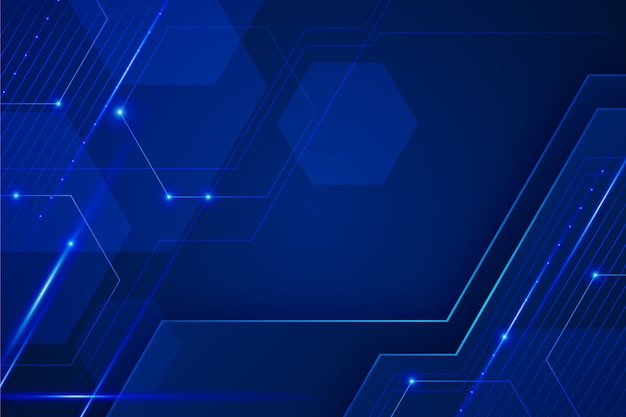 Vector abstract blue futuristic background