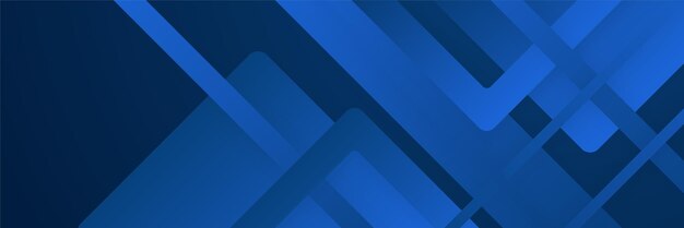 Vector abstract blue geometric banner design background