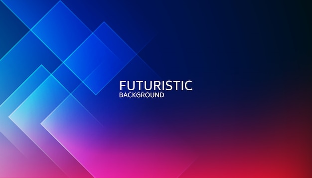 Vector abstract blue geometric shape futuristic background