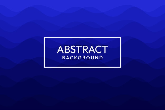 Abstract blue gradation wave background vector design