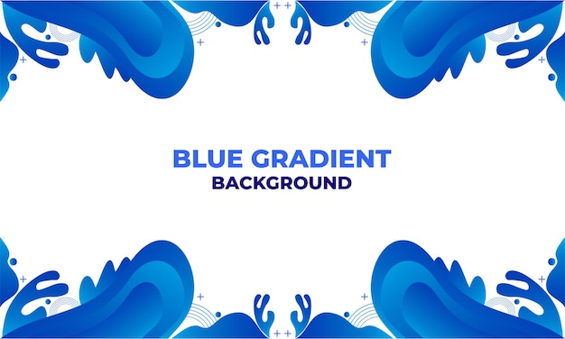 Abstract blue gradient background design