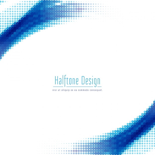 Abstract blue halftone design background