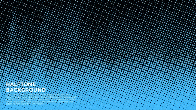 Vector abstract blue halftone grunge design background banner