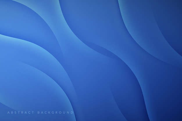 Abstract blue light background with dynamic wave effect