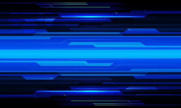 Abstract blue light cyber circuit geometric design modern futuristic technology background vector