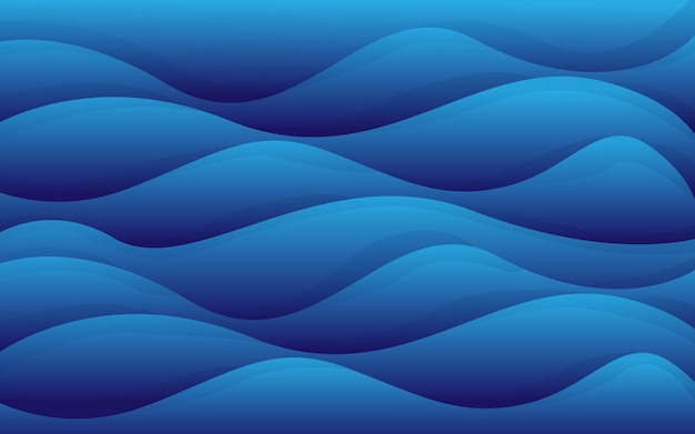 Abstract blue light wavy background design